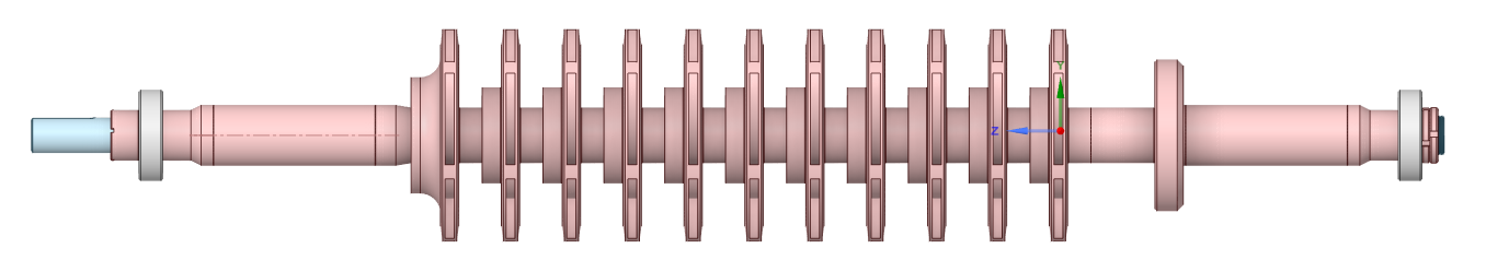 泵三维模型6:DG46多级泵